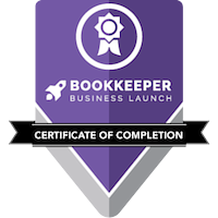 Bookkeeper Business Launch
Certificate of Completion
